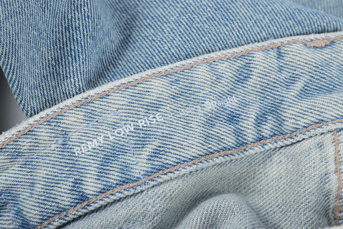 ADRIANO GOLDSCHMIED BLUE HIGH RISE STRAIGHT LEG JEANS W23 UK 4