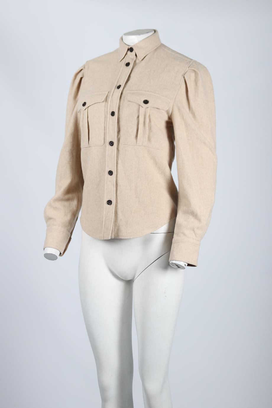 ISABEL MARANT ÉTOILE WOOL BLEND SHIRT FR 34 UK 6