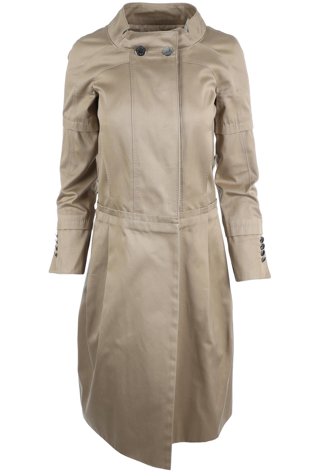 LOUIS VUITTON BEIGE 2007 COTTON COAT FR 36 UK 8