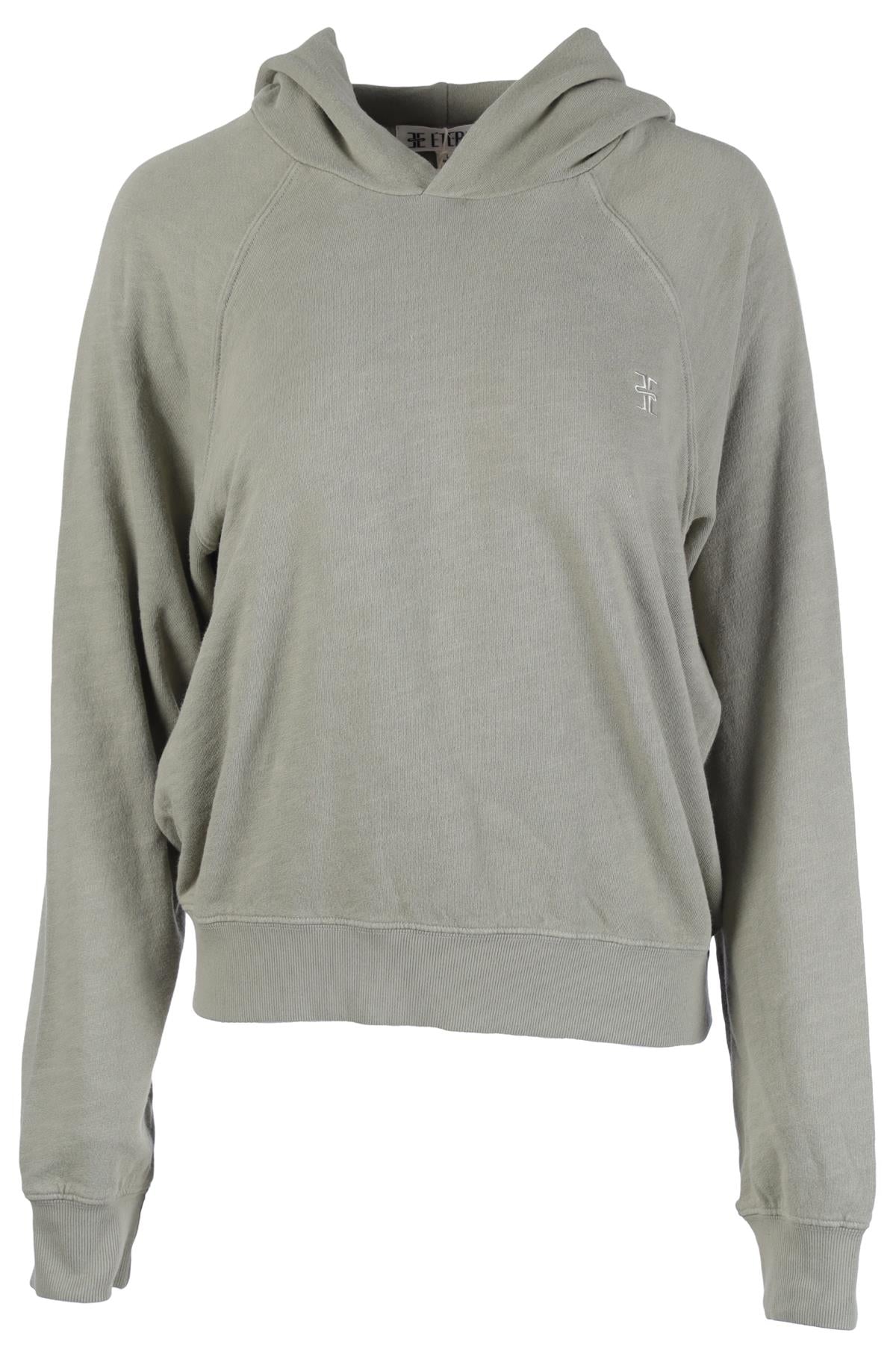 ETERNE GREEN COTTON HOODIE LARGE