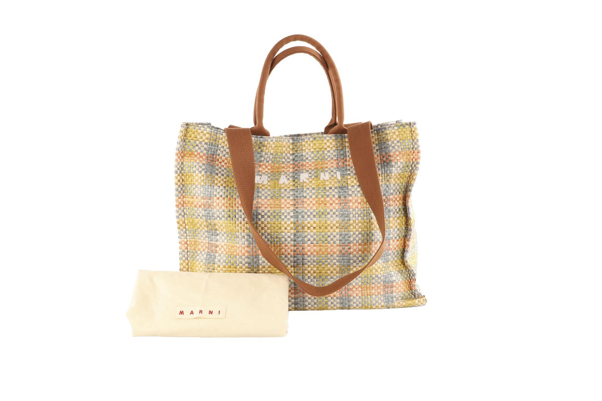 MARNI MULTI RAFFIA TOTE BAG
