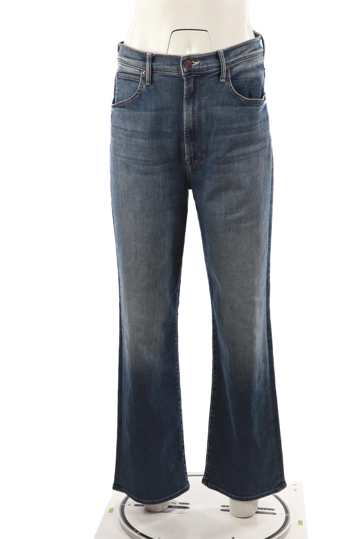 MOTHER BLUE HIGH RISE WIDE LEG JEANS W29