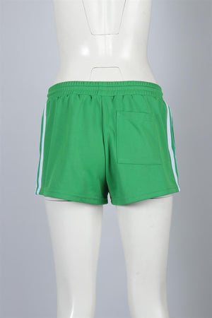 SPORTY & RICH GREEN COTTON SHORTS SMALL