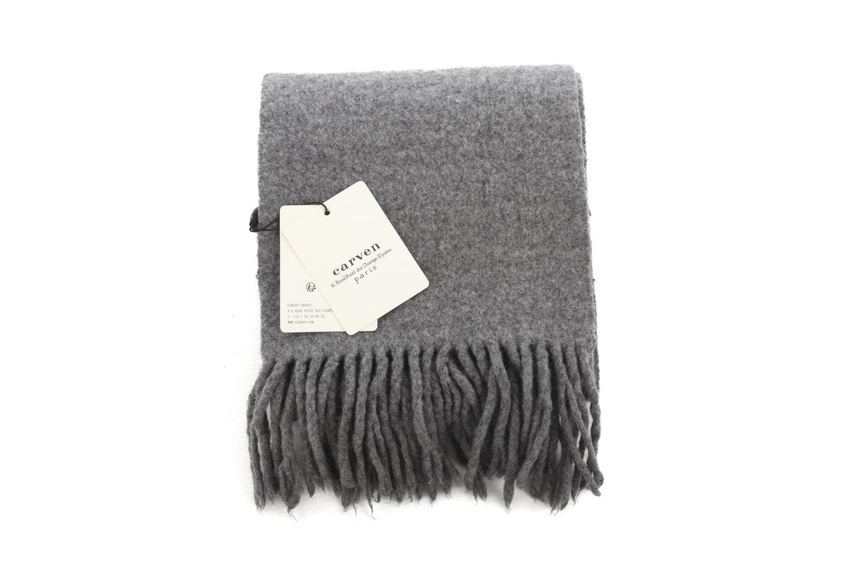 Carven Grey Wool Scarf