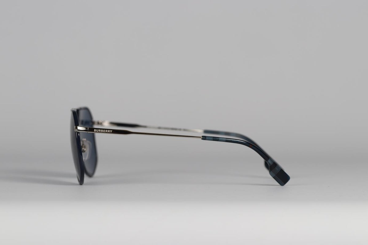 BURBERRY HEXAGON FRAME METAL SUNGLASSES