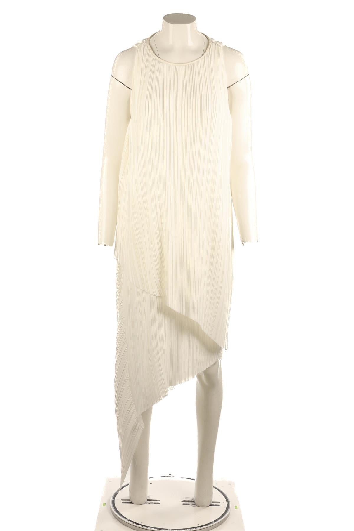 ADAM LIPPES IVORY PLISSE MIDI DRESS UK 6