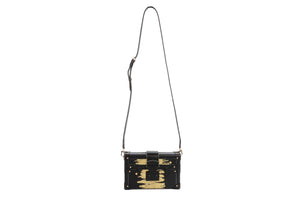 LOUIS VUITTON BLACK 2017 PETITE MALLE GOLDEN LIGHT LEATHER CLUTCH