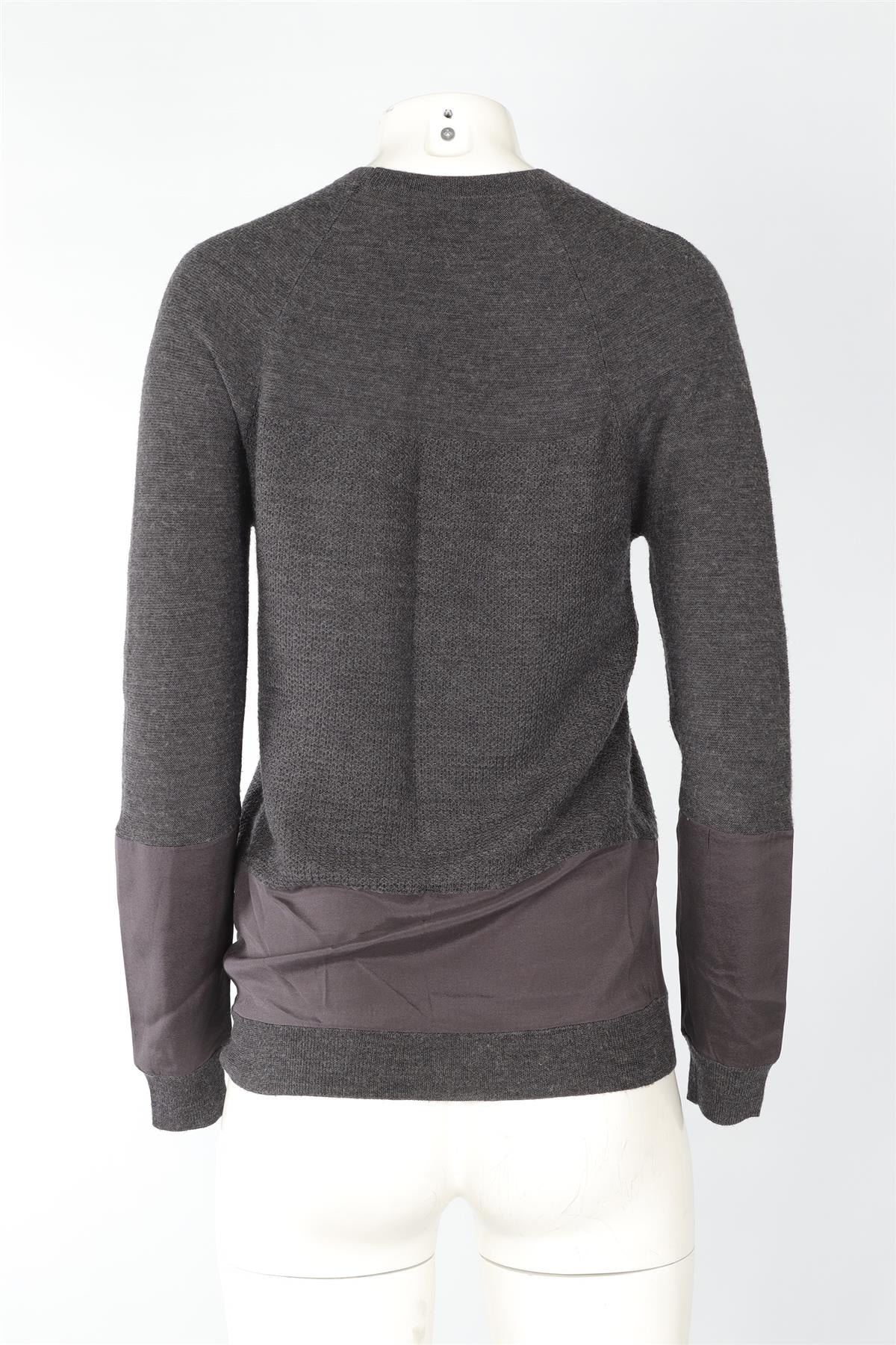 3.1 PHILIP LIN GREY WOOL JUMPER XSMALL