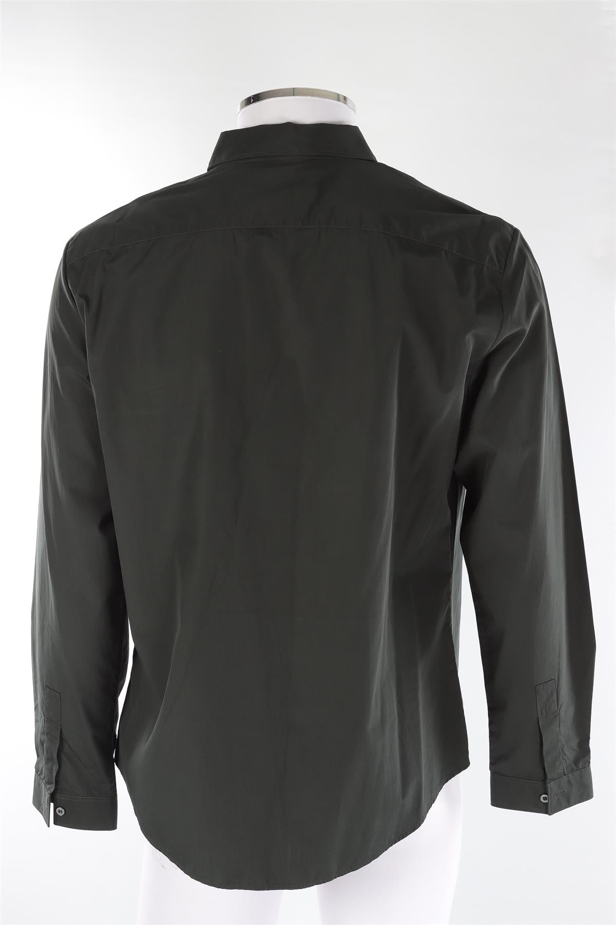 GUCCI GREEN MEN'S COTTON SHIRT IT 42 UK 32