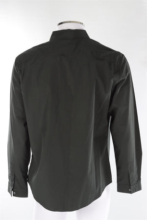GUCCI GREEN MEN'S COTTON SHIRT IT 42 UK 32