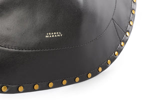 ISABEL MARANT BLACK OSKAN LEATHER SHOULDER BAG