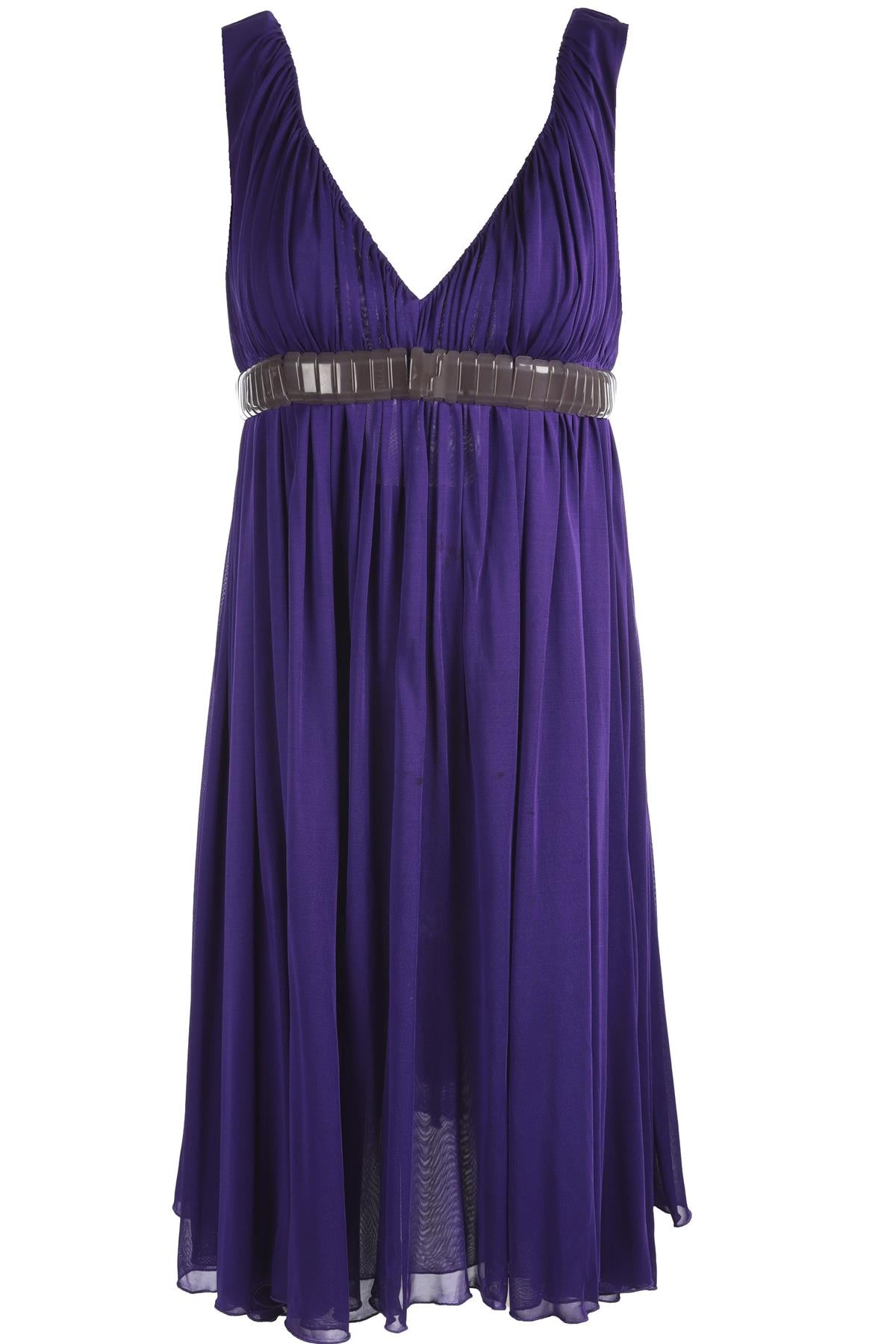 VERSACE PURPLE VINTAGE JERSEY MINI DRESS IT 42 UK 10