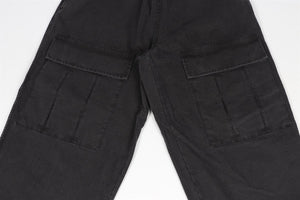 ACNE STUDIOS BLACK MEN'S COTTON WIDE LEG PANTS EU 46 UK/US WAIST 30