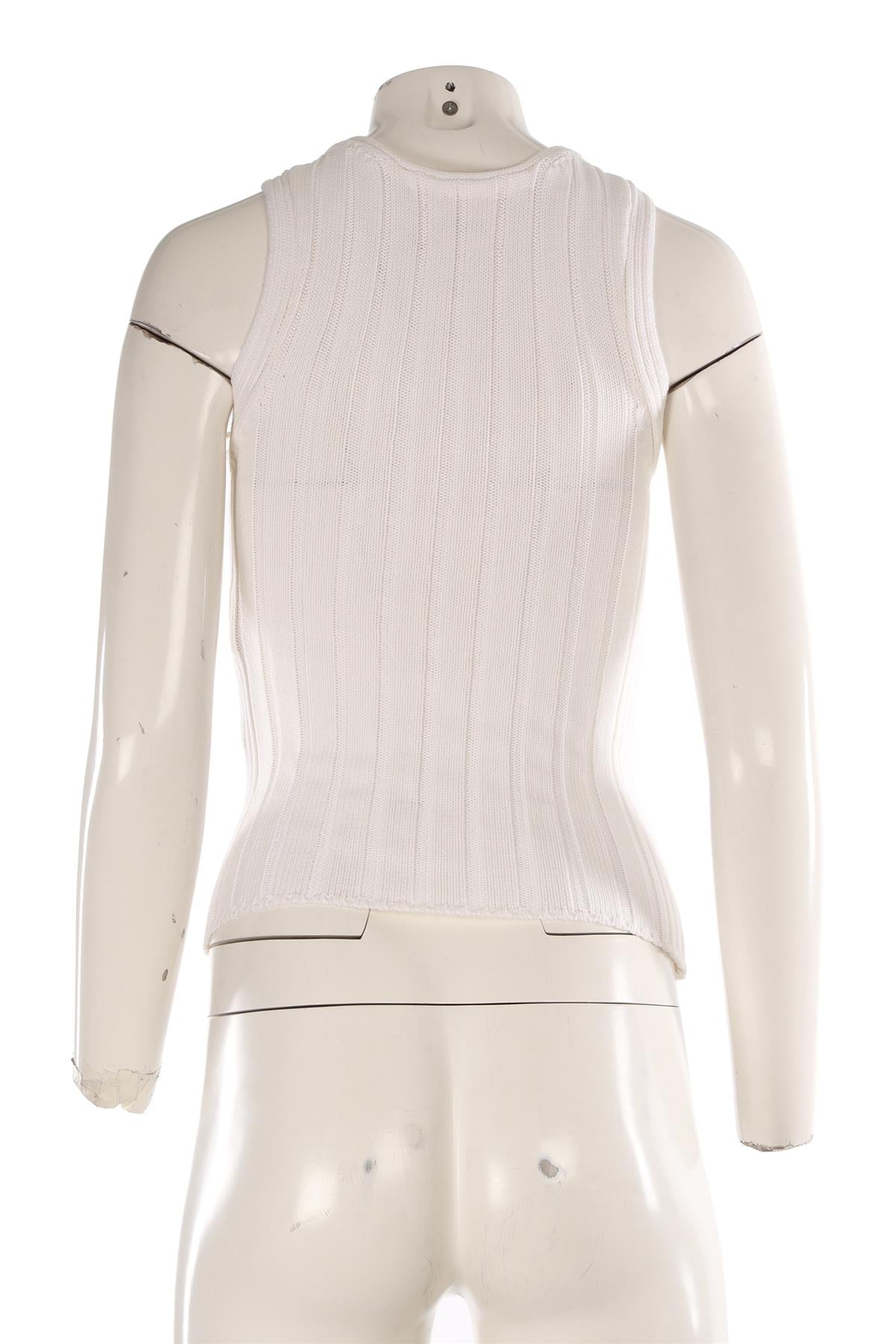 KHAITE WHITE COTTON TOP XSMALL