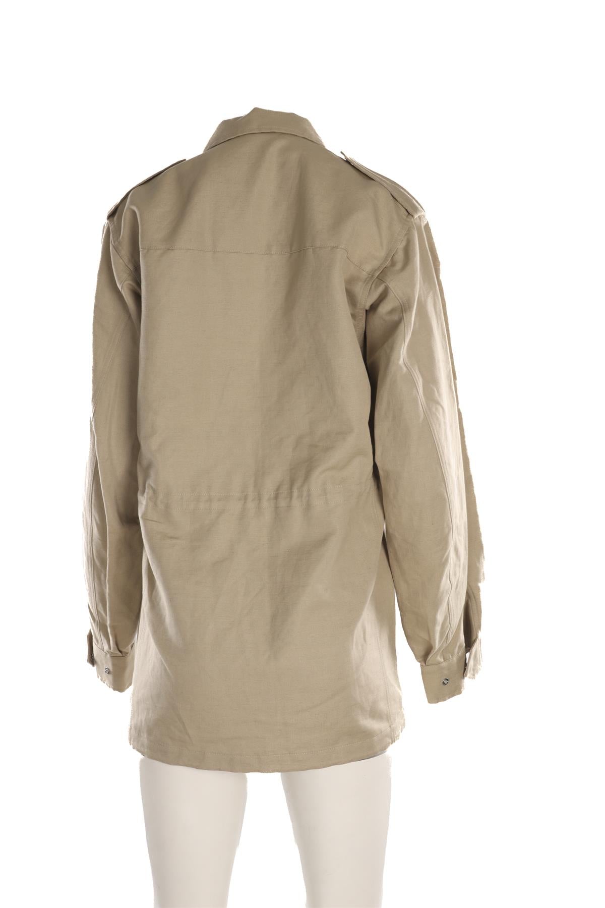 LORO PIANA BEIGE COTTON JACKET MEDIUM