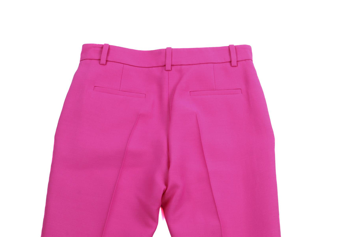 VALENTINO PINK WOOL STRAIGHT LEG PANTS IT 38 UK 6