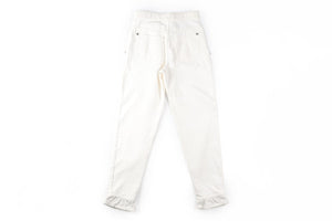 CHANEL WHITE 2022 HIGH RISE TAPERED JEANS FR 36 UK 8