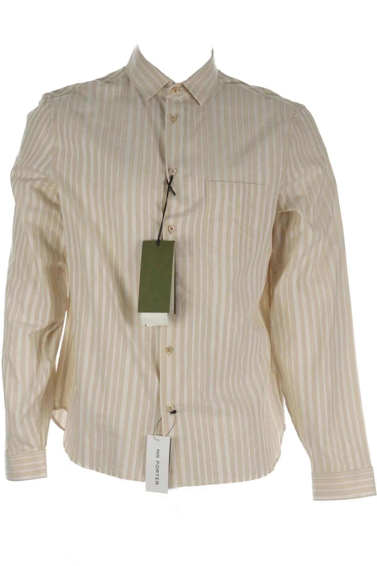 GUCCI BEIGE MENS COTTON SHIRT LARGE