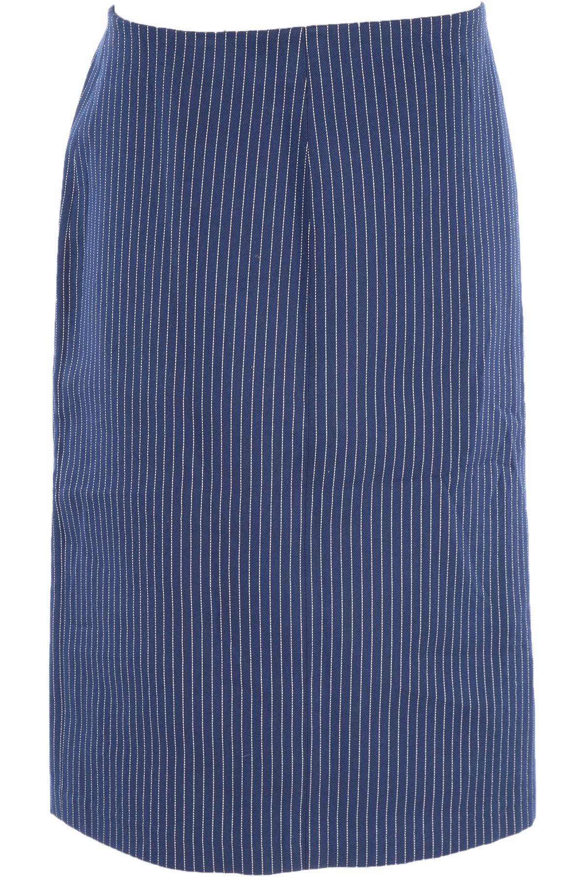 FENDI NAVY COTTON MIDI SKIRT IT 44 UK 12