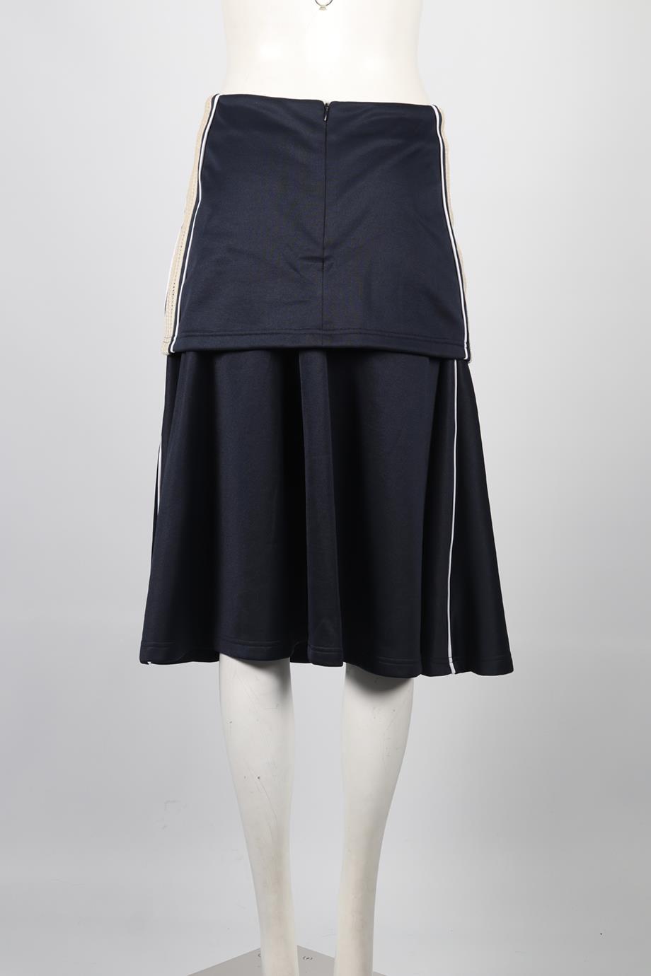 WALES BONNER JERSEY MIDI SKIRT XSMALL