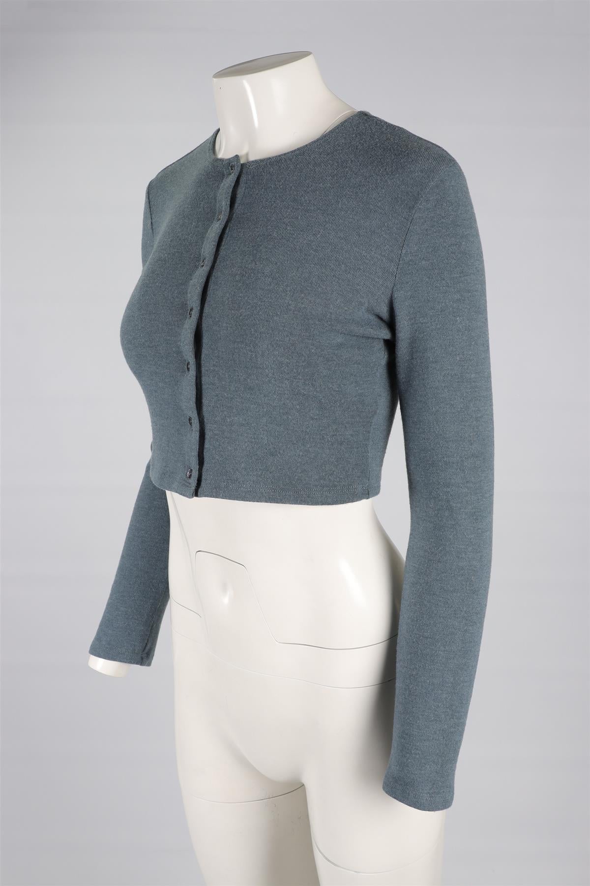 LESET BLUE KNIT CARDIGAN SMALL