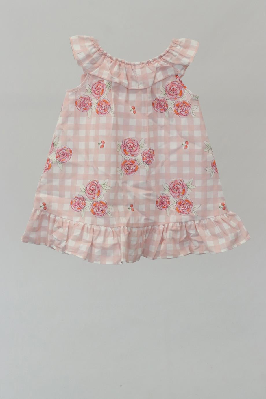 PATACHOU KIDS GIRLS COTTON DRESS 2 YEARS