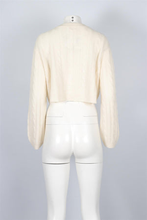 SABLYN IVORY CASHMERE CARDIGAN XSMALL