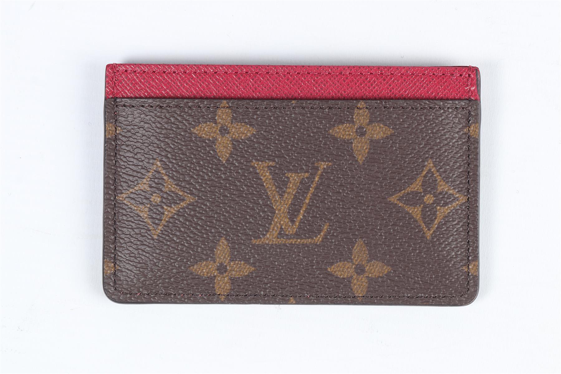 LOUIS VUITTON BROWN 2020 MONOGRAM COATED CANVAS CARD HOLDER