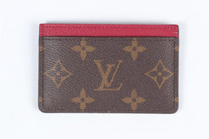 LOUIS VUITTON BROWN 2020 MONOGRAM COATED CANVAS CARD HOLDER