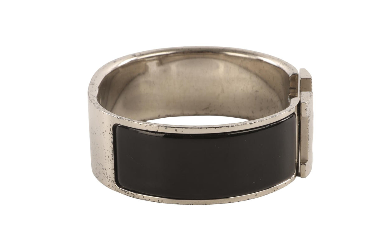 HERMÈS BLACK CLIC CLAC H BRACELET