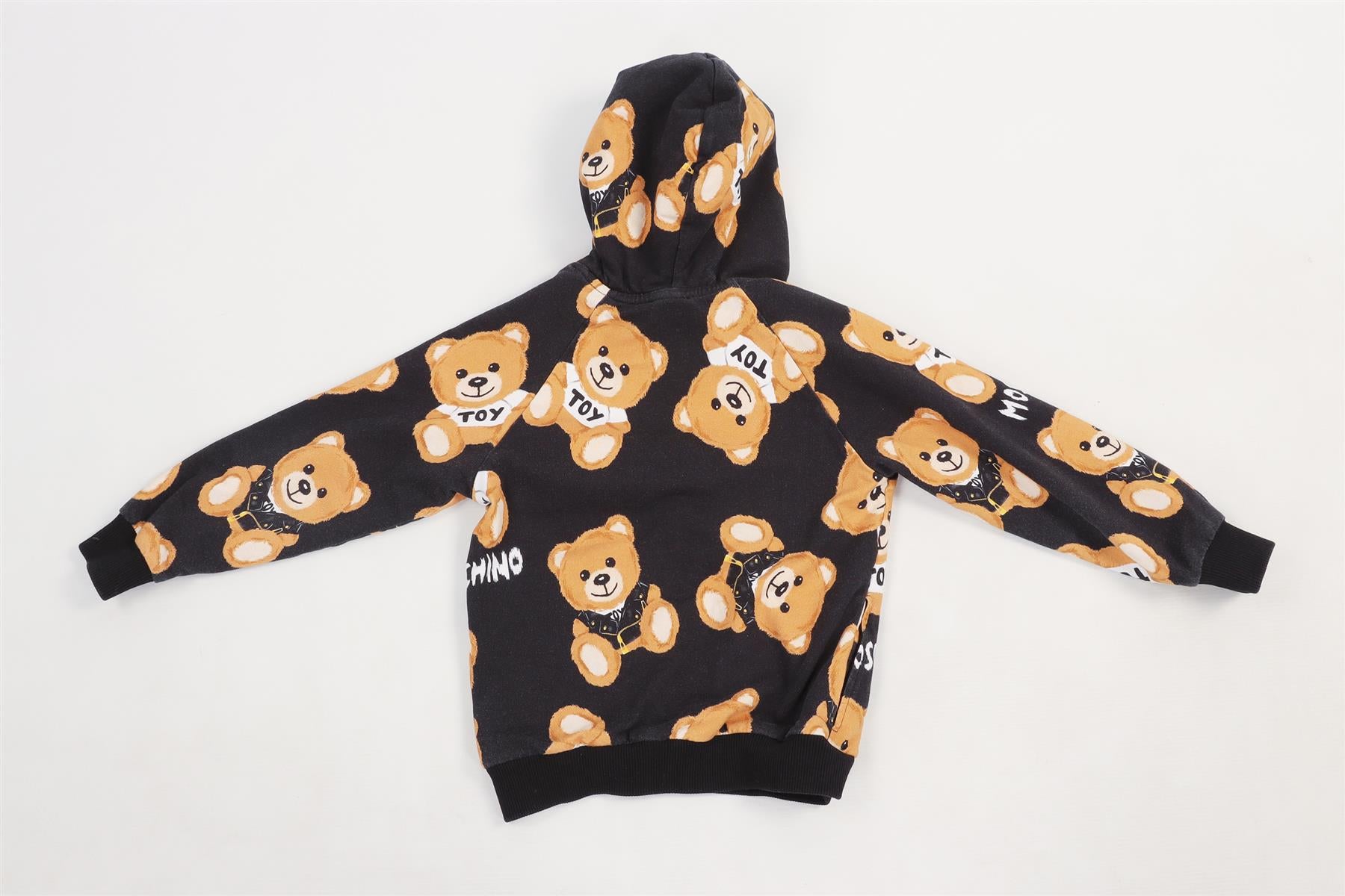 MOSCHINO BLACK KIDS GIRLS HOODIE 6 YEARS