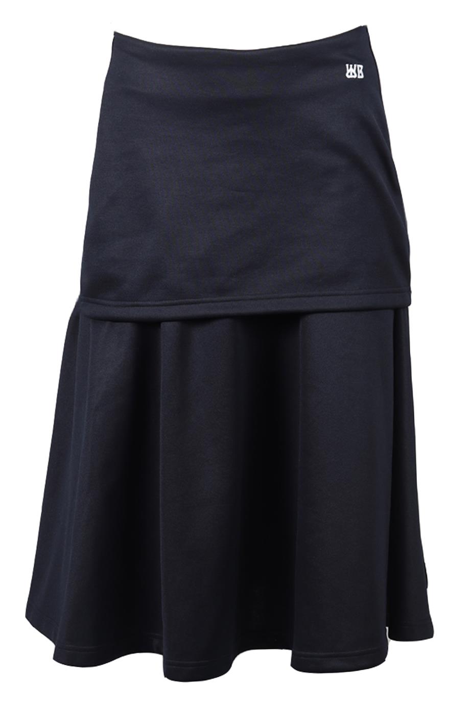 WALES BONNER JERSEY MIDI SKIRT XSMALL