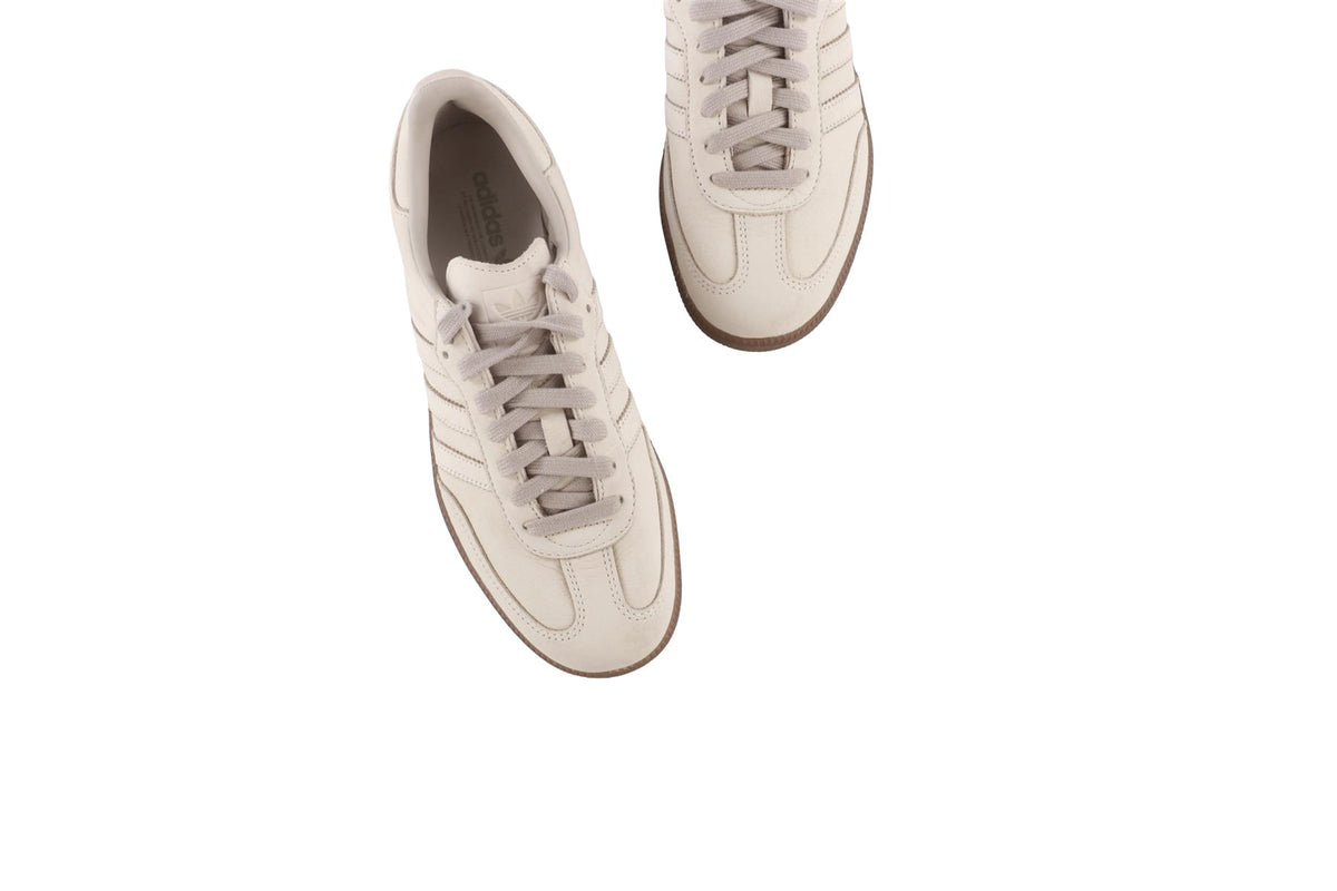 ADIDAS GREY SAMBA ALUMINA/LIGHT BROWN/GUM SNEAKERS EU 38 2/3 UK 5.5 US 6