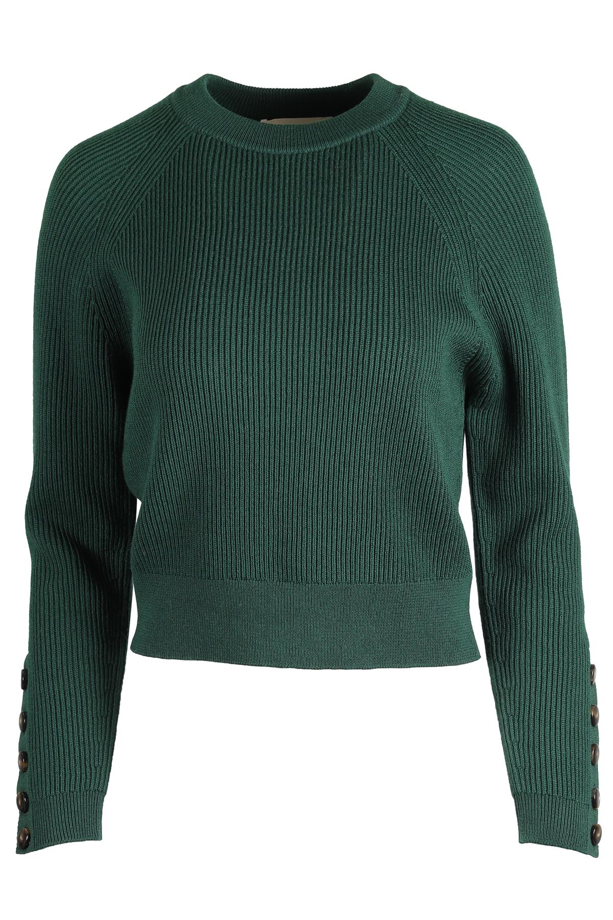 SEZANE GREEN WOOL SWEATER SMALL