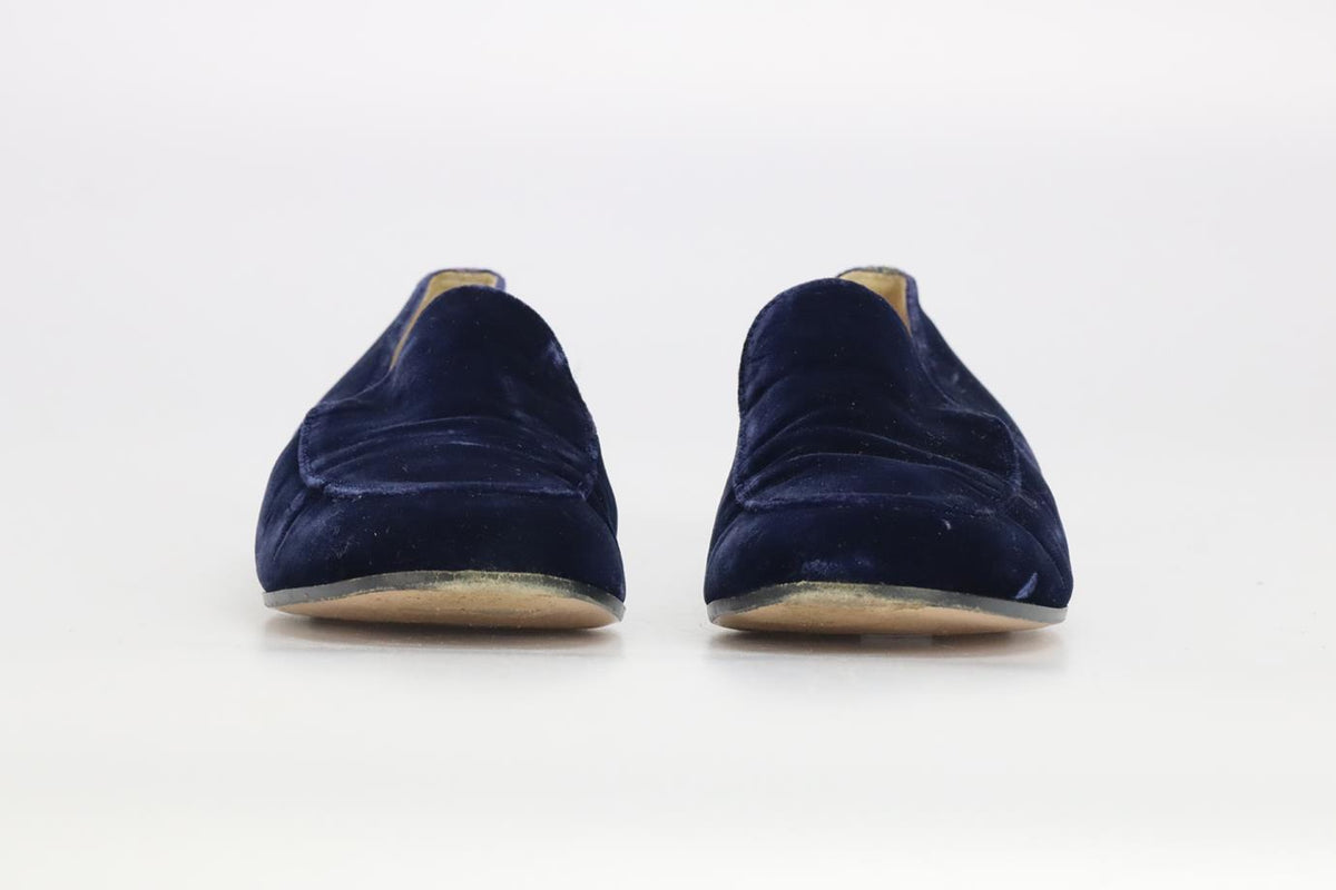 GIANVITO ROSSI VELVET LOAFERS EU 40 UK 7 US 10
