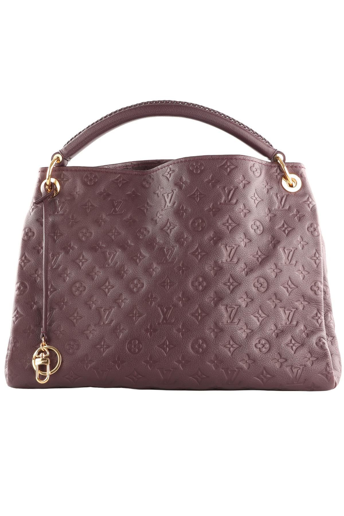 LOUIS VUITTON PURPLE 2011 ARTSY MM MONOGRAM EMPREINTE LEATHER TOTE BAG