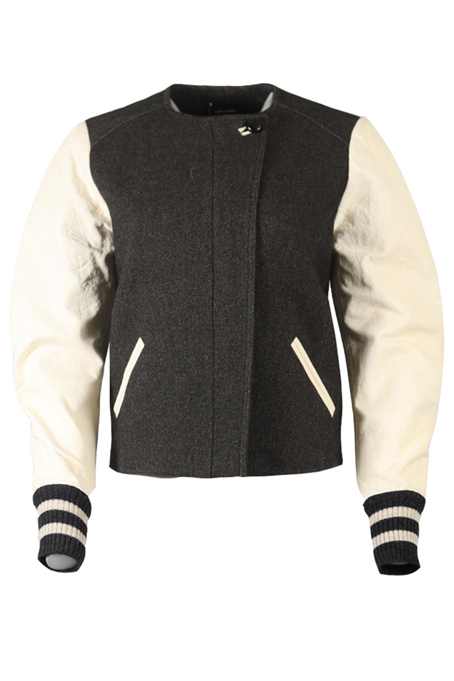 ISABEL MARANT WOOL BLEND BOMBER JACKET FR 36 UK 8