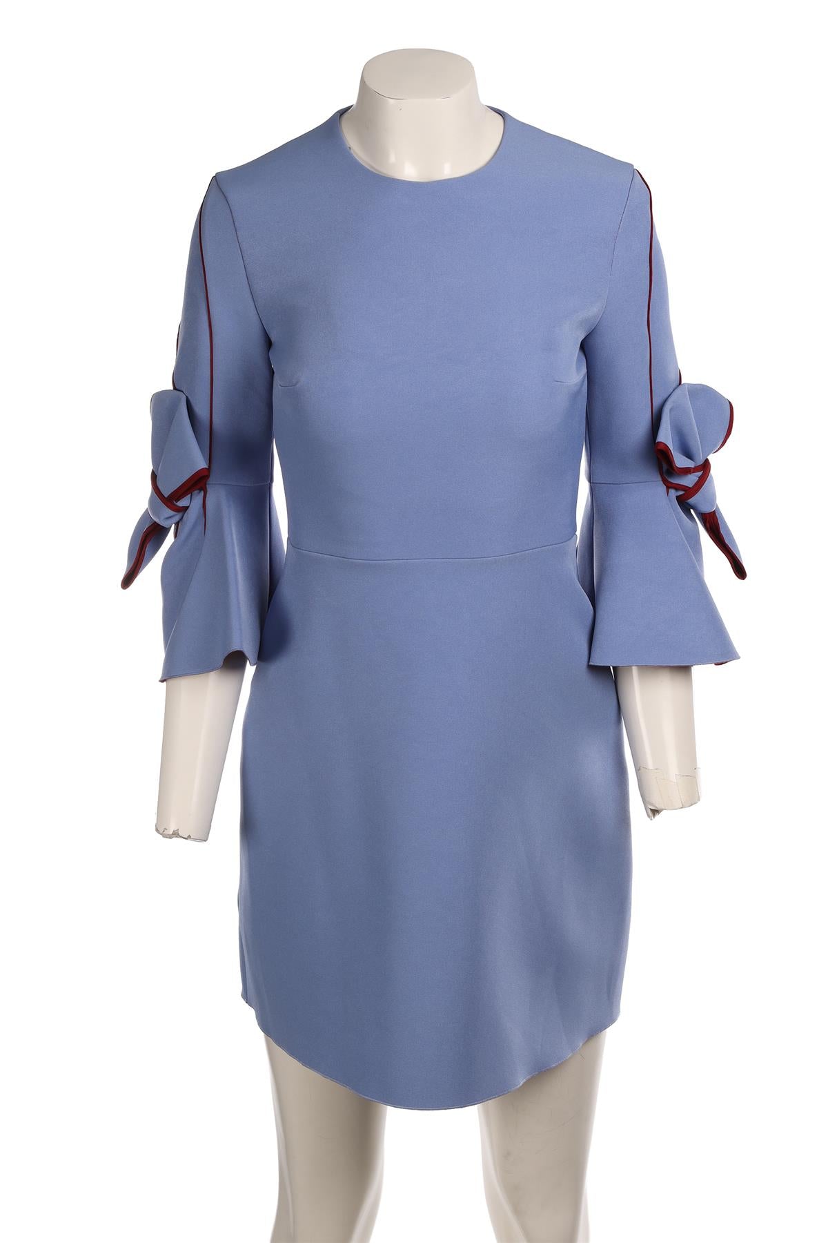 ROKSANDA BLUE CREPE MIDI DRESS UK 6