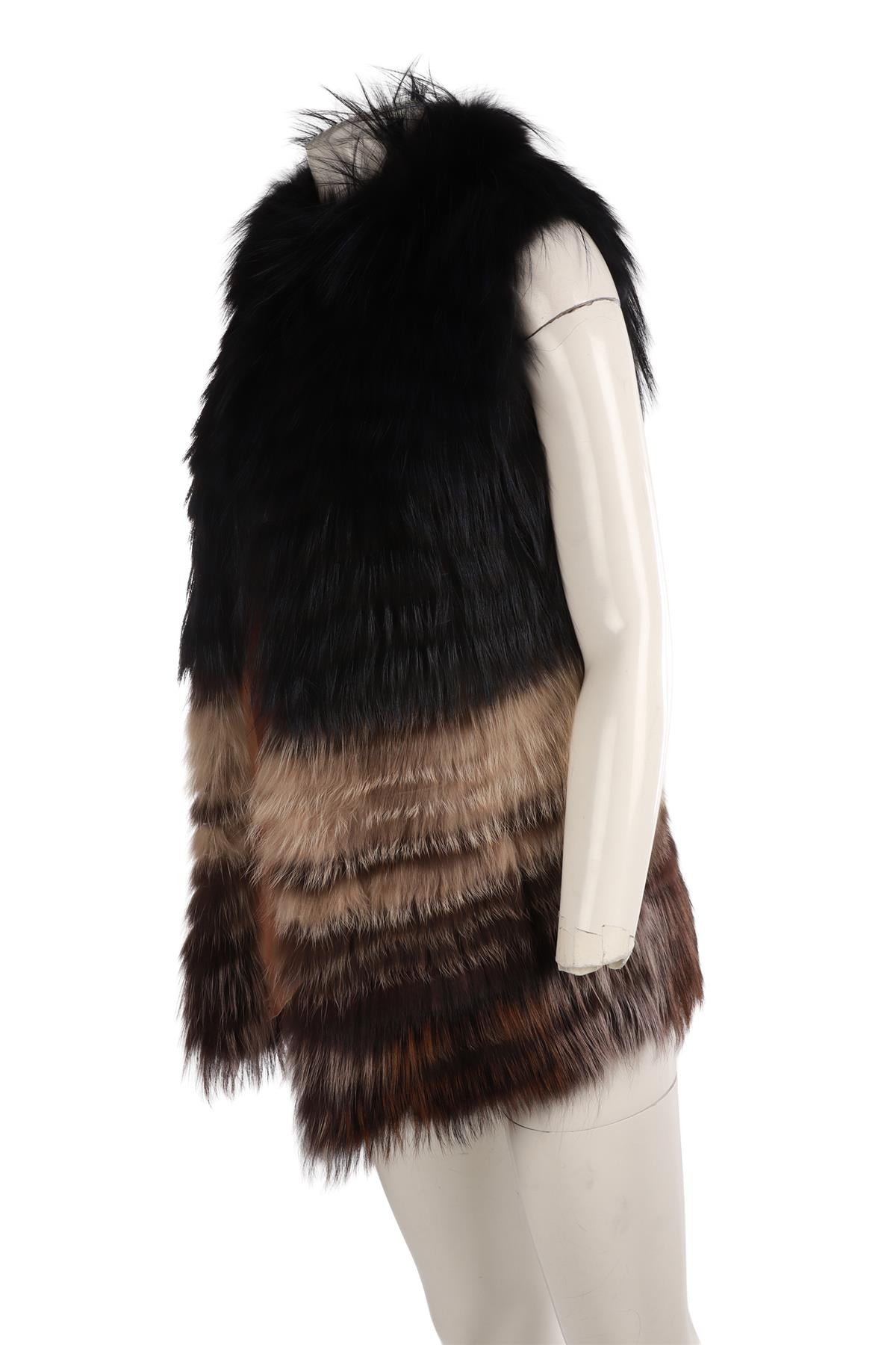 YIGAL AZROUËL MULTI FUR GILET MEDIUM