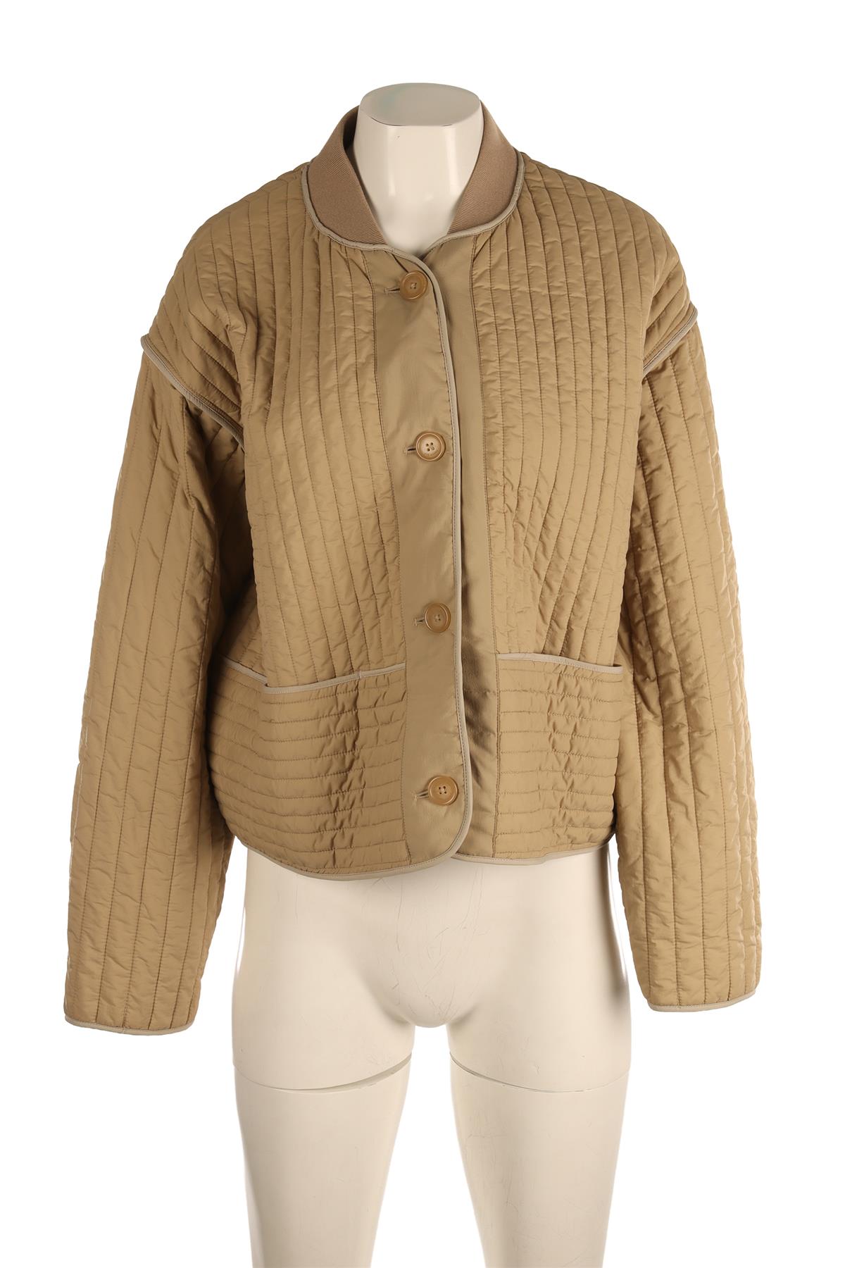 RAG & BONE BEIGE PADDED SHELL JACKET LARGE