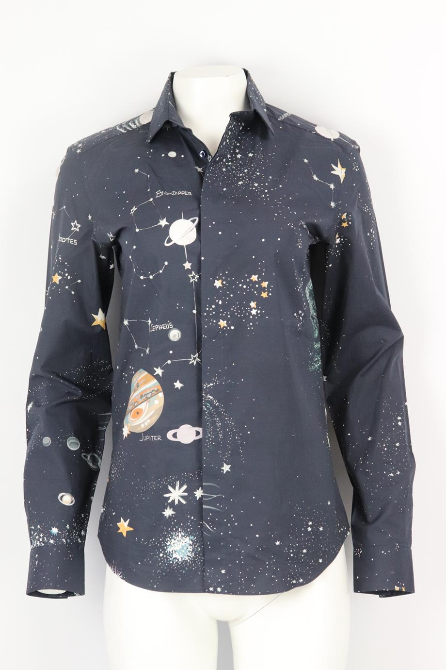 VALENTINO PRINTED COTTON SHIRT IT 38 UK 6