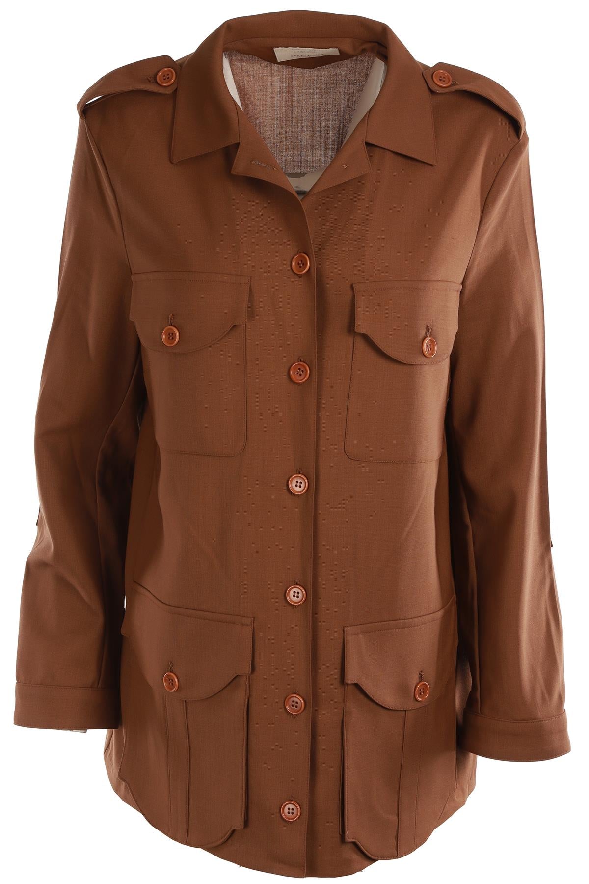 GIULIVA HERITAGE BROWN WOOL JACKET IT 38 UK 6
