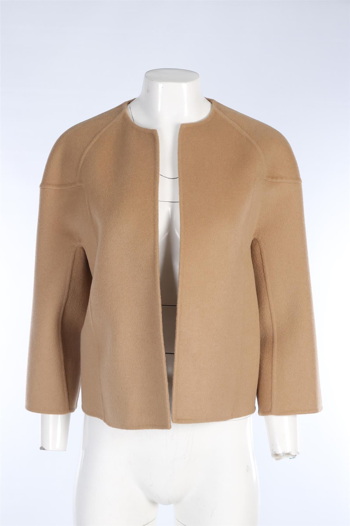 MICHAEL KORS TAN CASHMERE CARDIGAN US 4 UK 8