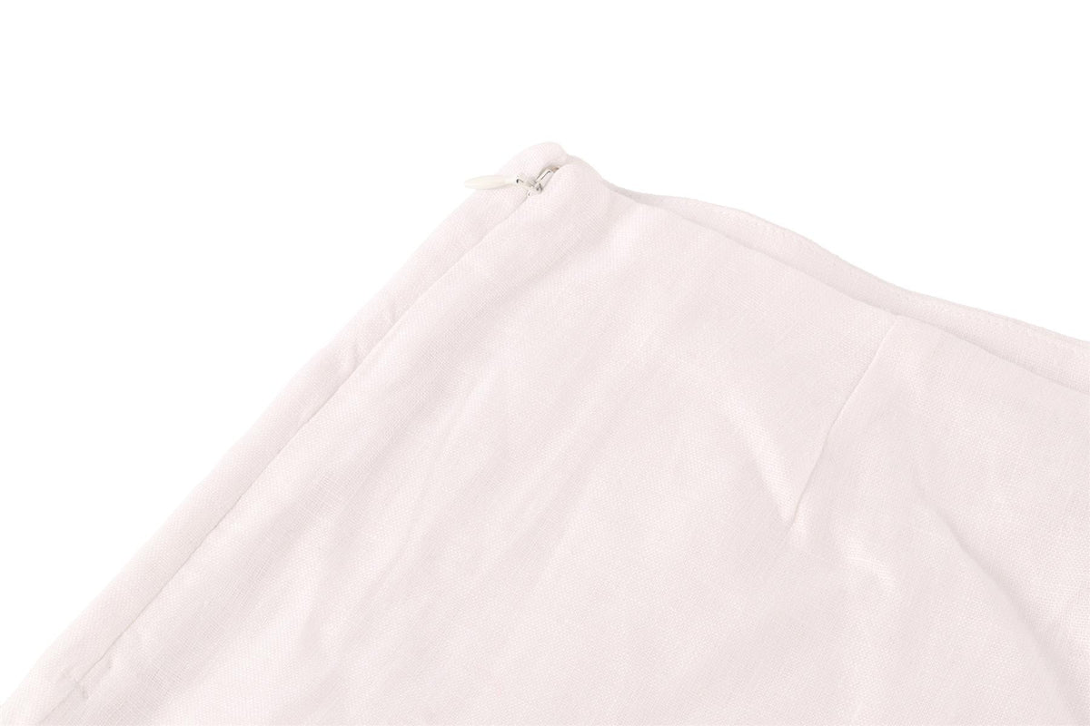 REFORMATION WHITE LINEN SHORTS US 2 UK 6