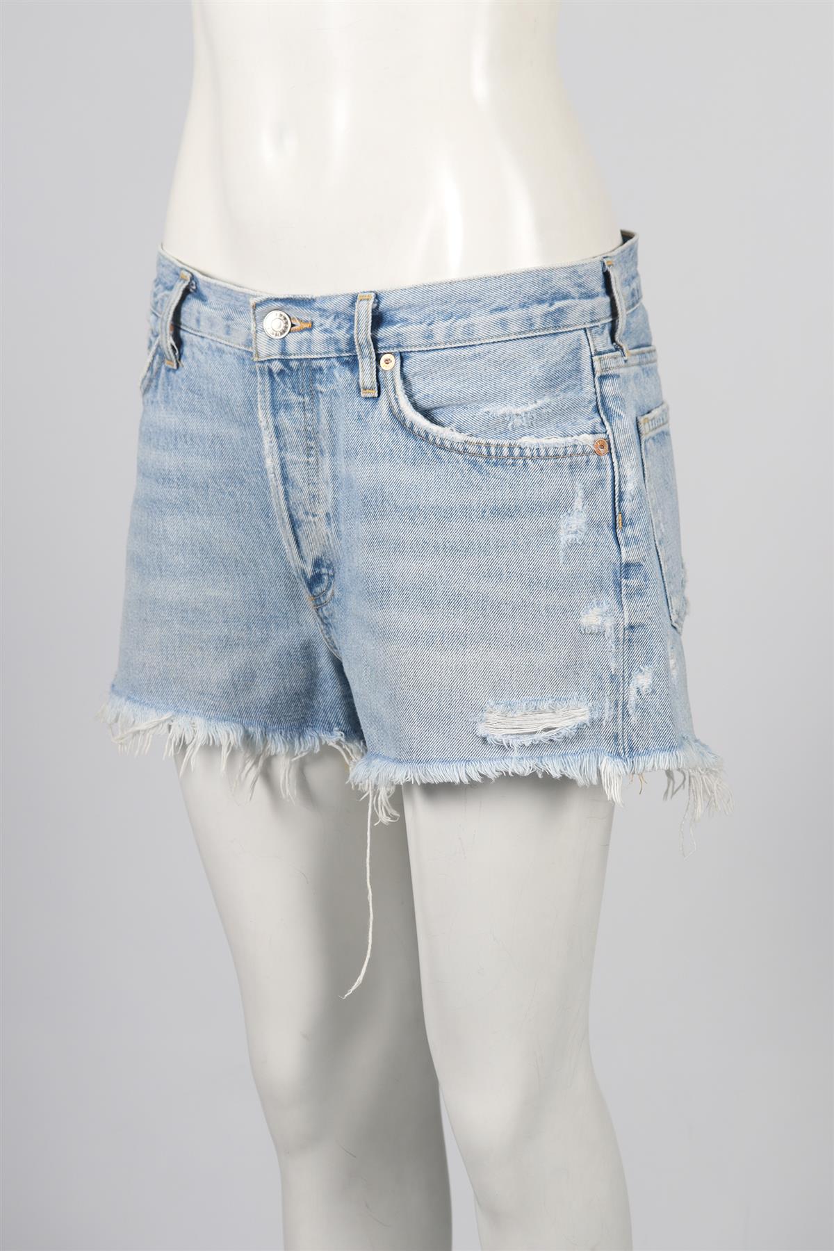 AGOLDE HIGH RISE DENIM SHORTS W28 UK 10