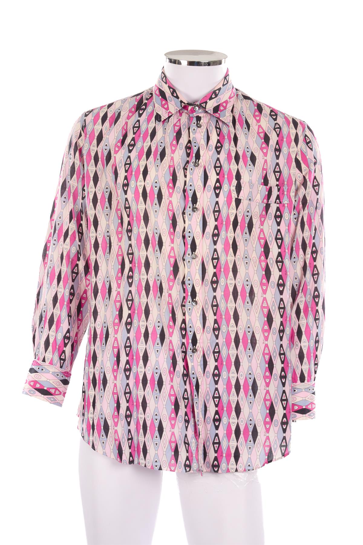 EMILIO PUCCI MULTI MEN'S 1970'S SHIRT IT 46
