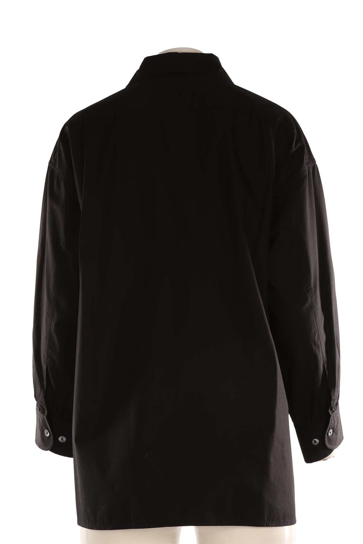 SUZIE KONDI BLACK COTTON SHIRT XSMALL