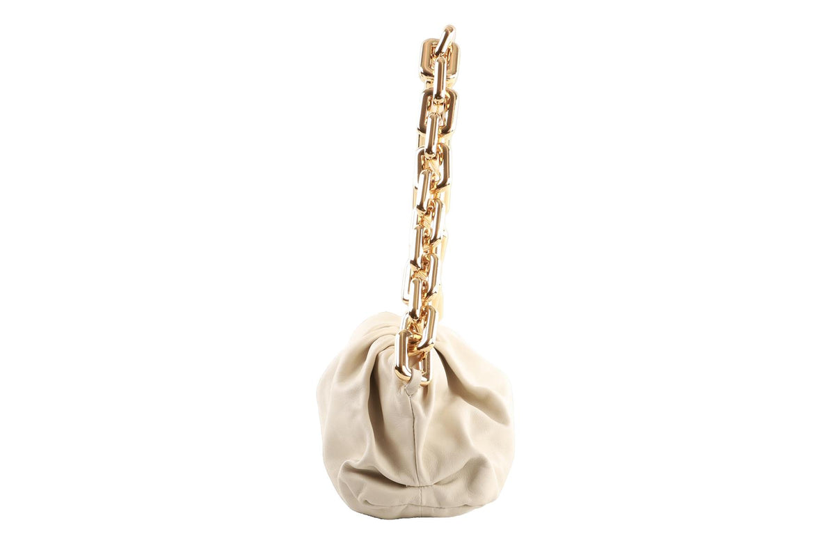 ECRU THE CHAIN POUCH LEATHER SHOULDER BAG