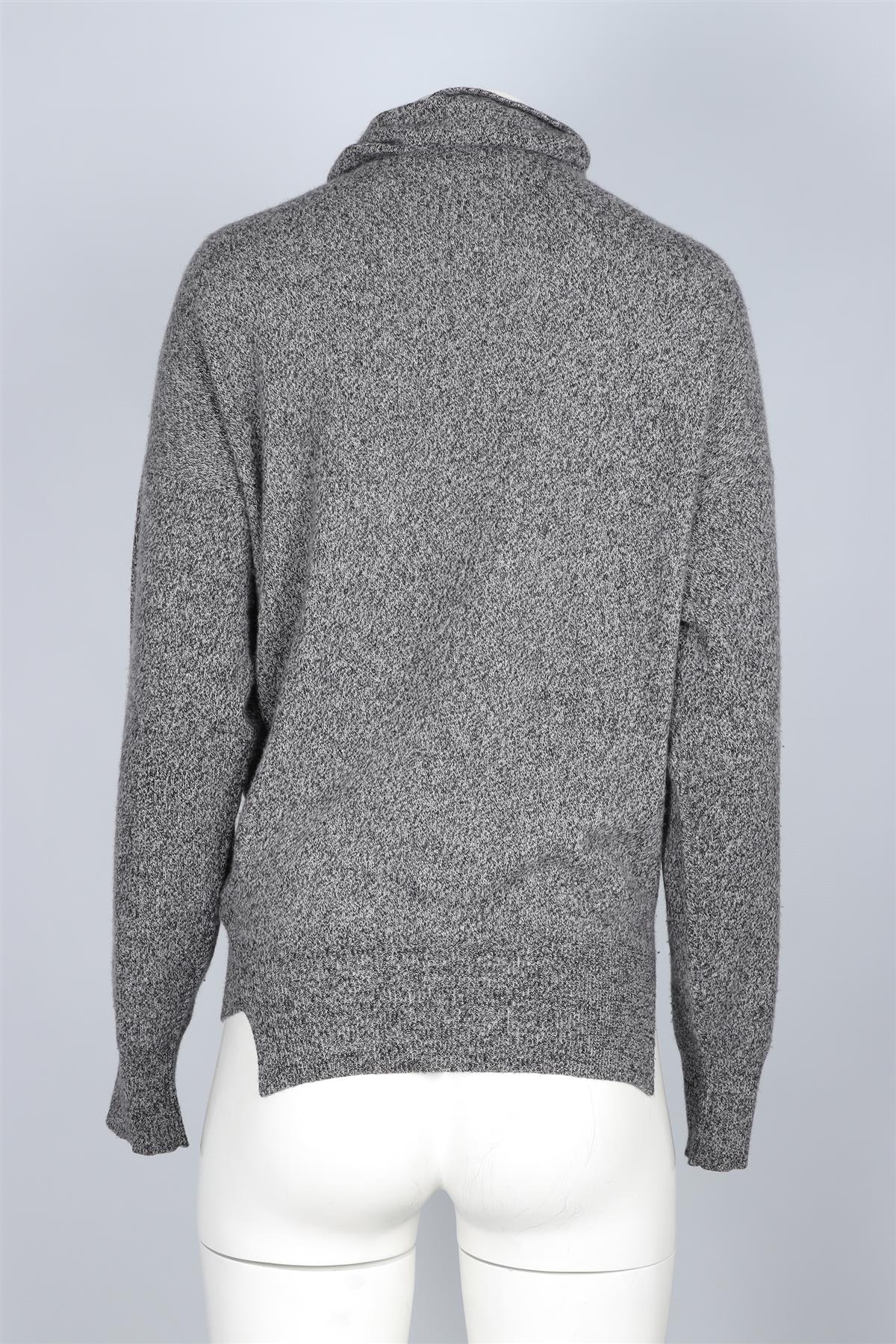 EUDON CHOI GREY CASHMERE SWEATER SMALL
