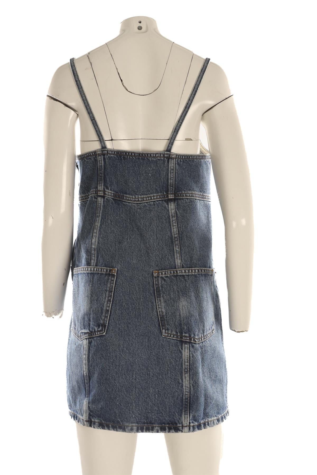 RE/DONE BLUE DENIM MINI DRESS SMALL